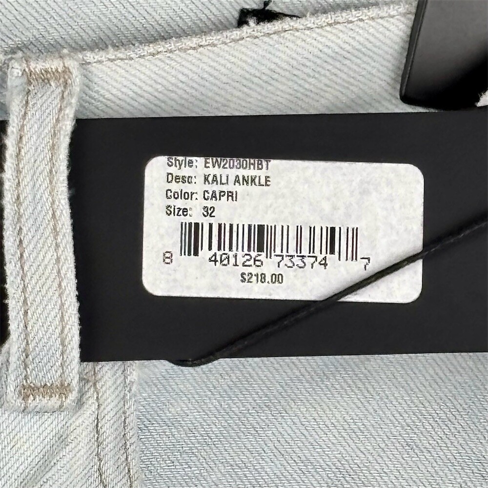 Edwin Kali Ankle Jeans Women’s Size 32 Light Wash Straight High Rise - Picture 5 of 8